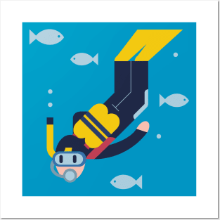 Diving Posters and Art